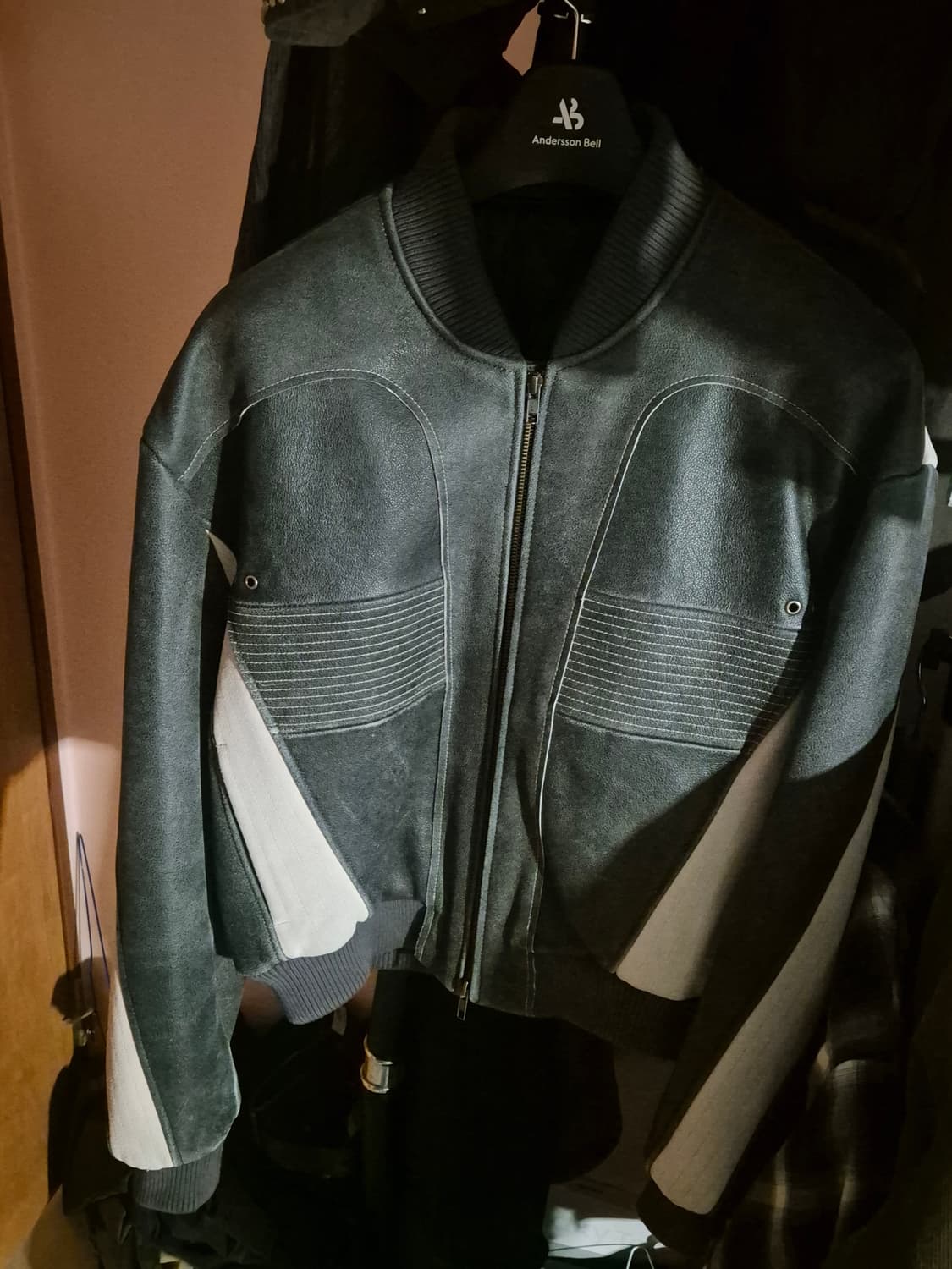 엘무드 스트릿 레이서 카우하이드 레더 자켓 그래파이트 44 상품이미지3