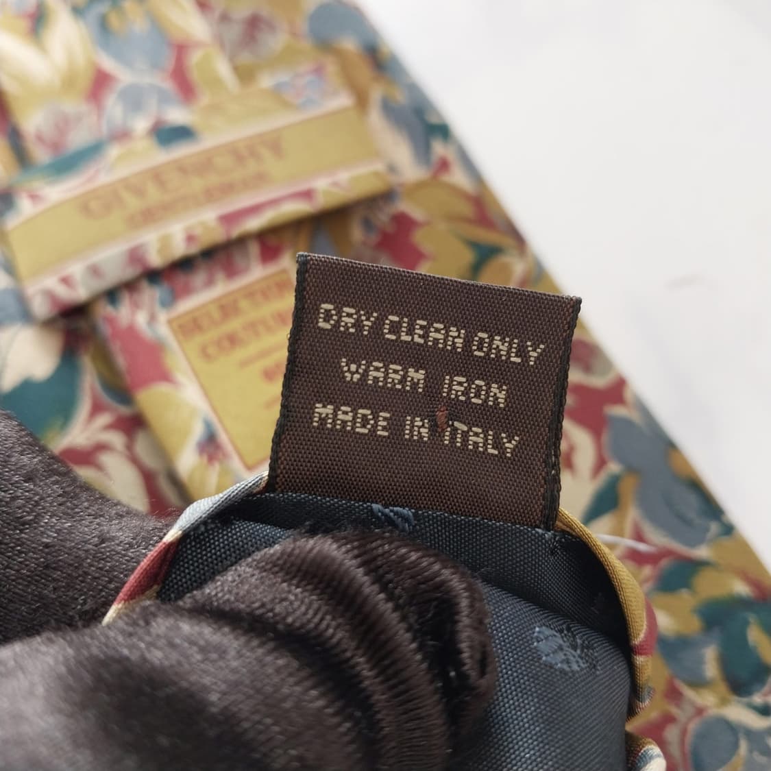 지방시 실크 브라운 플라워 쿠튀르 넥타이 9.6cm A+등급 K1558
 상품이미지10