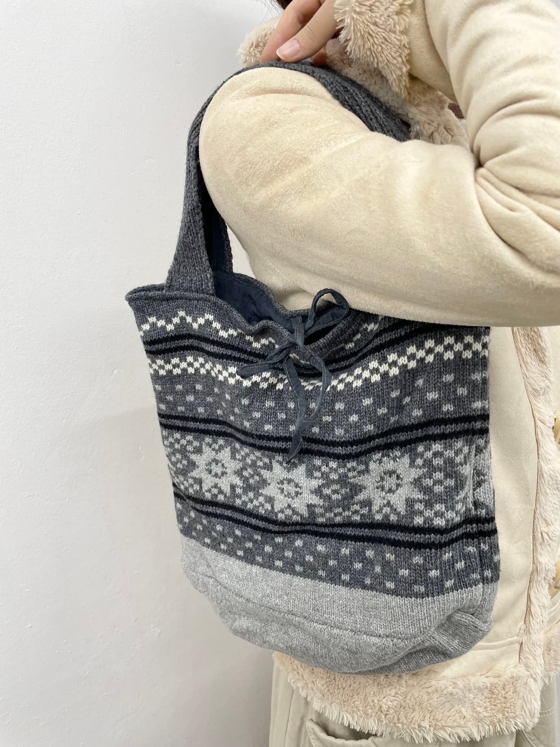 JPN 노르딕 모리 니트백 상품이미지4