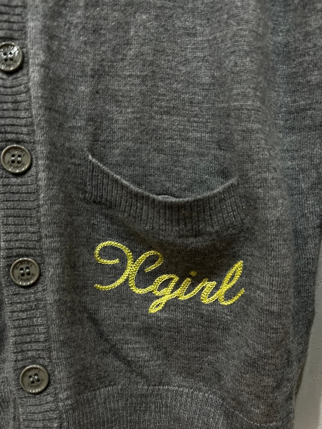 X-GIRL 엑스걸 퓨어울 스타패치 가디건  상품이미지2