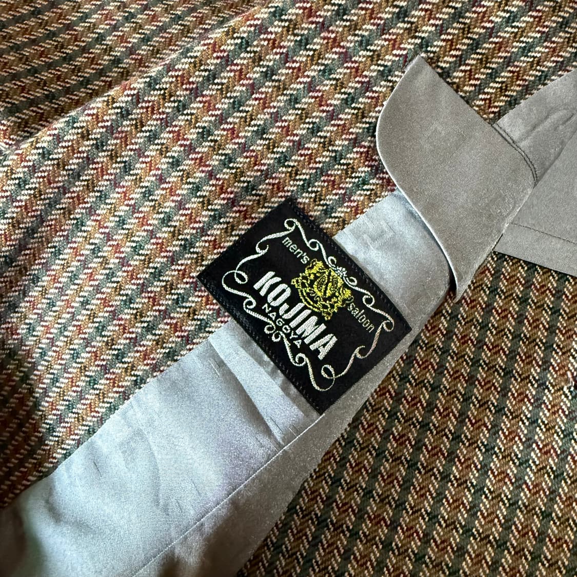 80‘s 코지마 맨즈 트위드 울 자켓 95-100 상품이미지5
