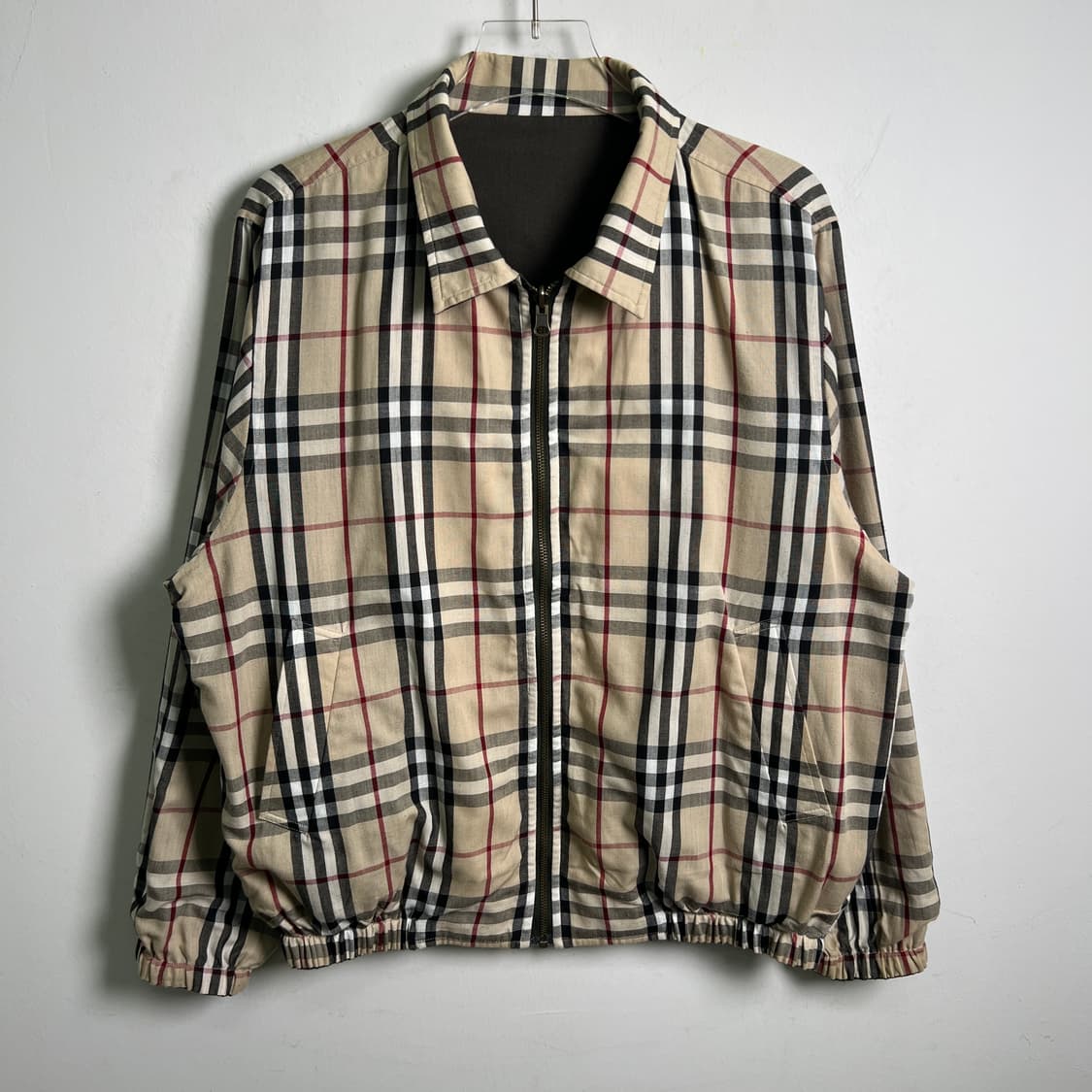 버버리 런던 노바 체크 리버시블 블루종 S 상품이미지6