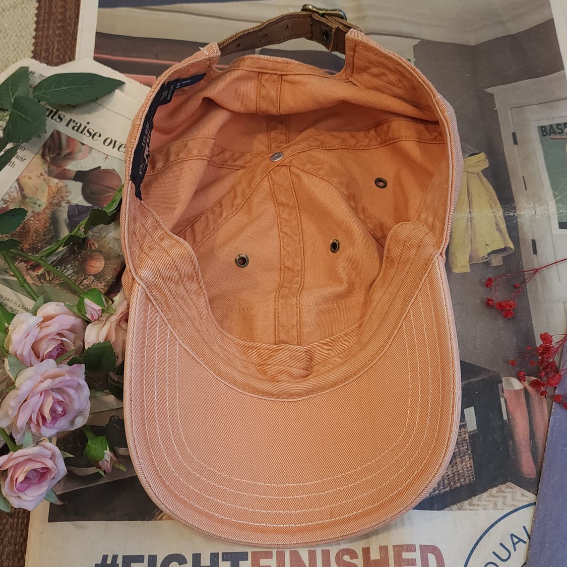 더블알엘 캡모자 트러커 캡모자 핑크 한정판 원형 F 상품이미지2