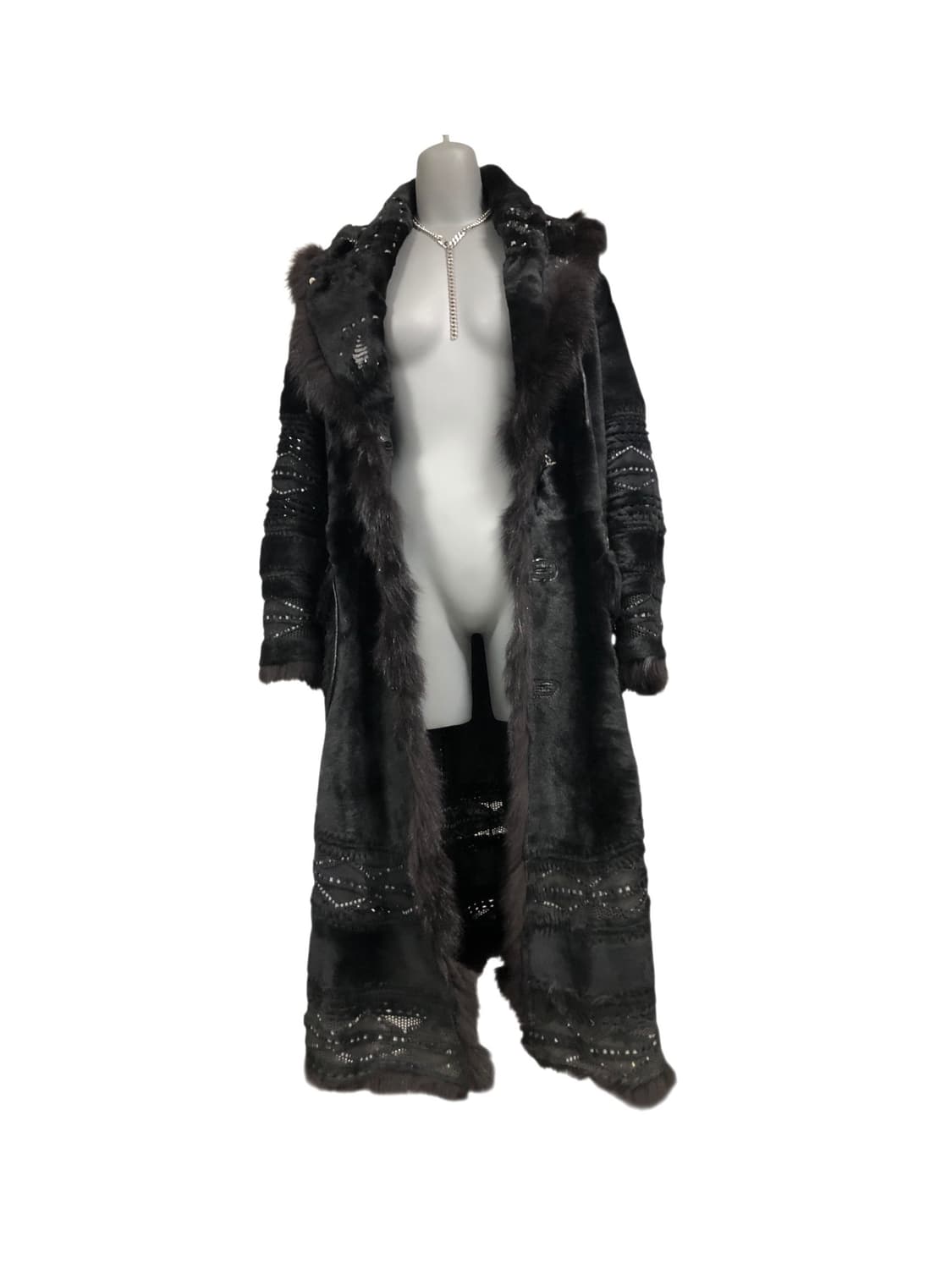 크,,,너무 멋진 아우터,,,퍼트리밍포인트&양면가죽 롱코트자켓 상품이미지1