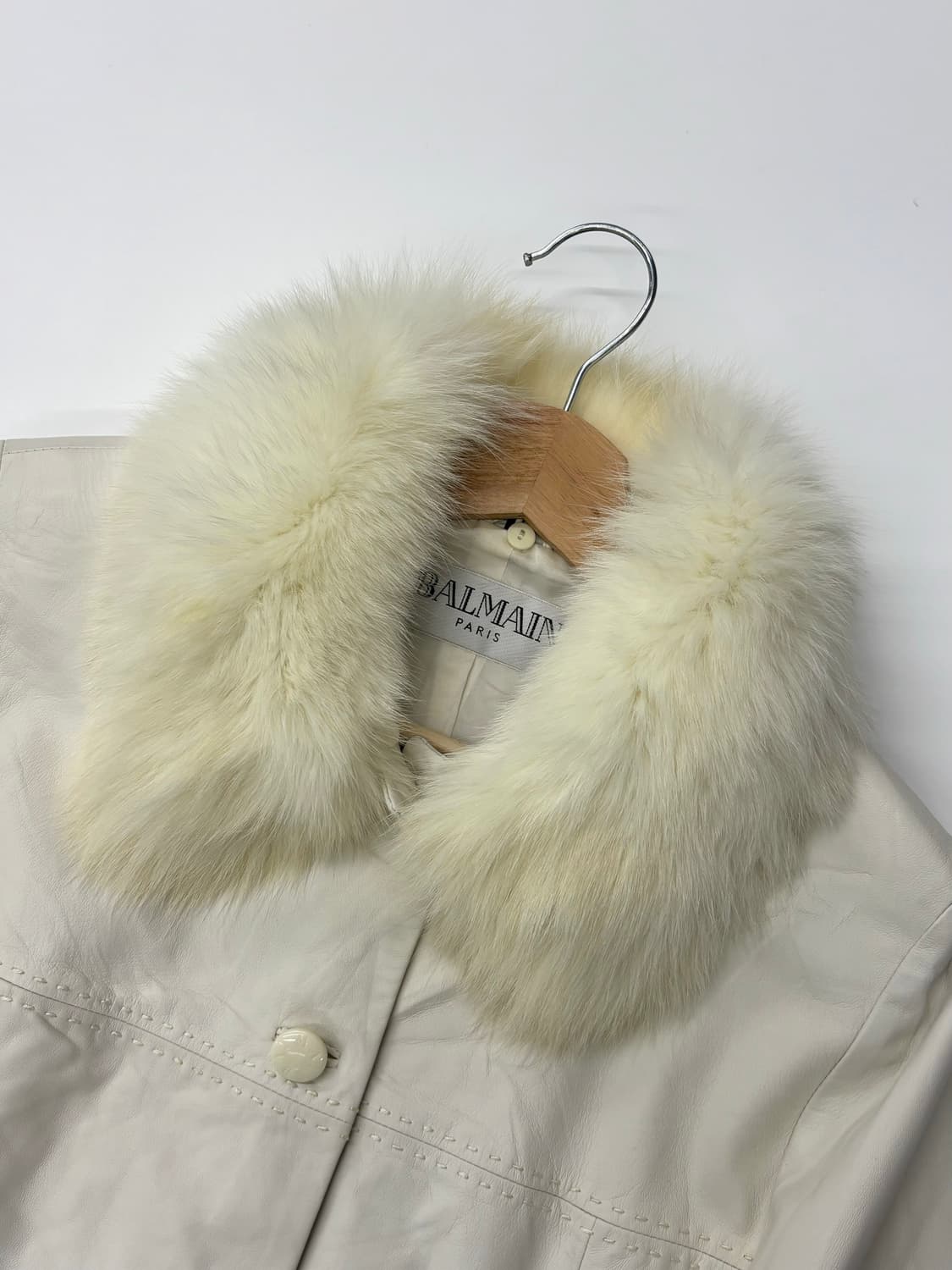 Balmain 발망 90s 램스킨 폭스퍼 자켓 상품이미지7