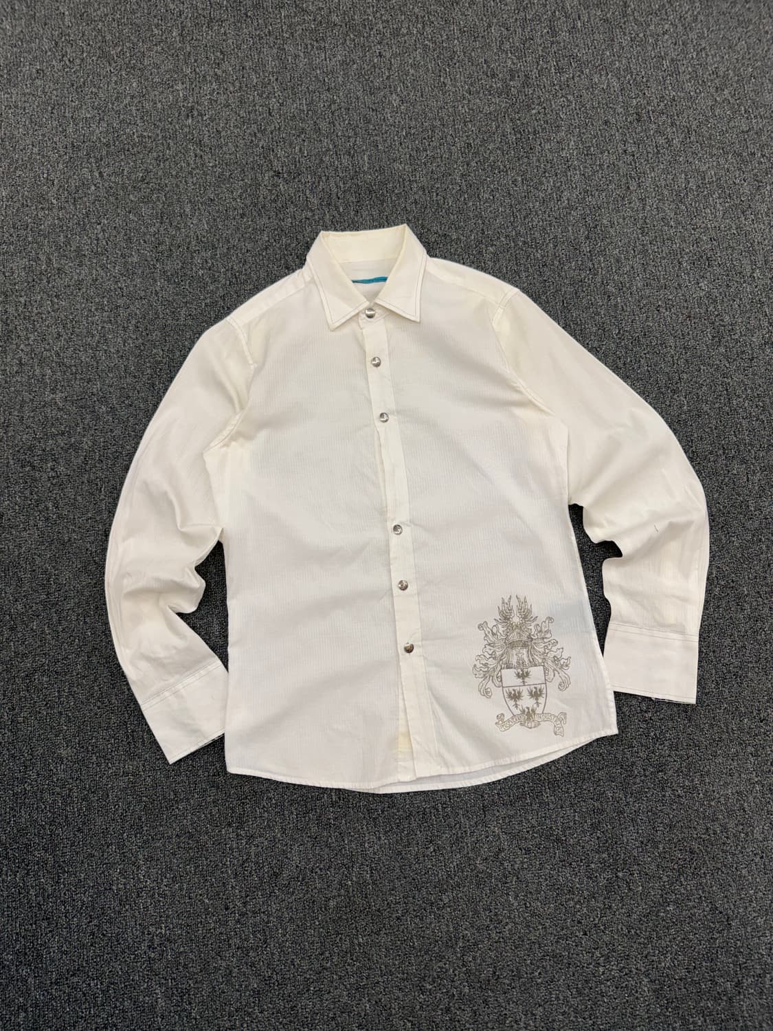 M)Stock homme 빈티지 프린팅 긴팔셔츠 상품이미지1