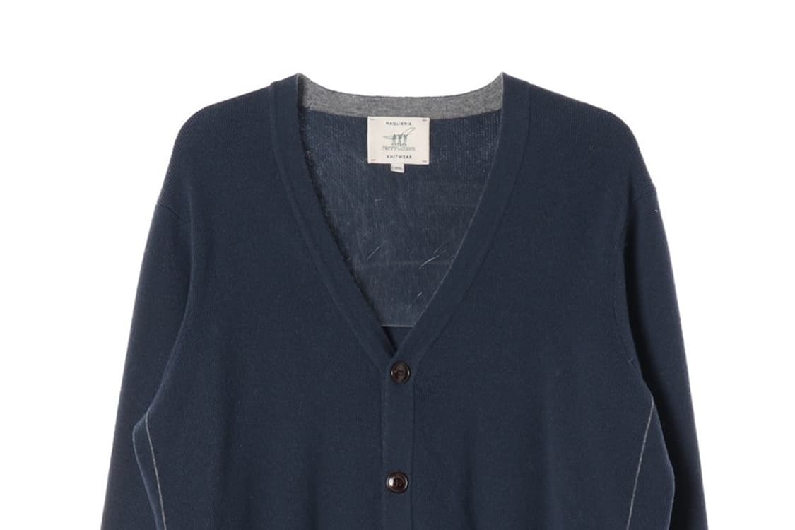 헨리코튼 네이비 브이넥 니트 가디건 XL 상품이미지3
