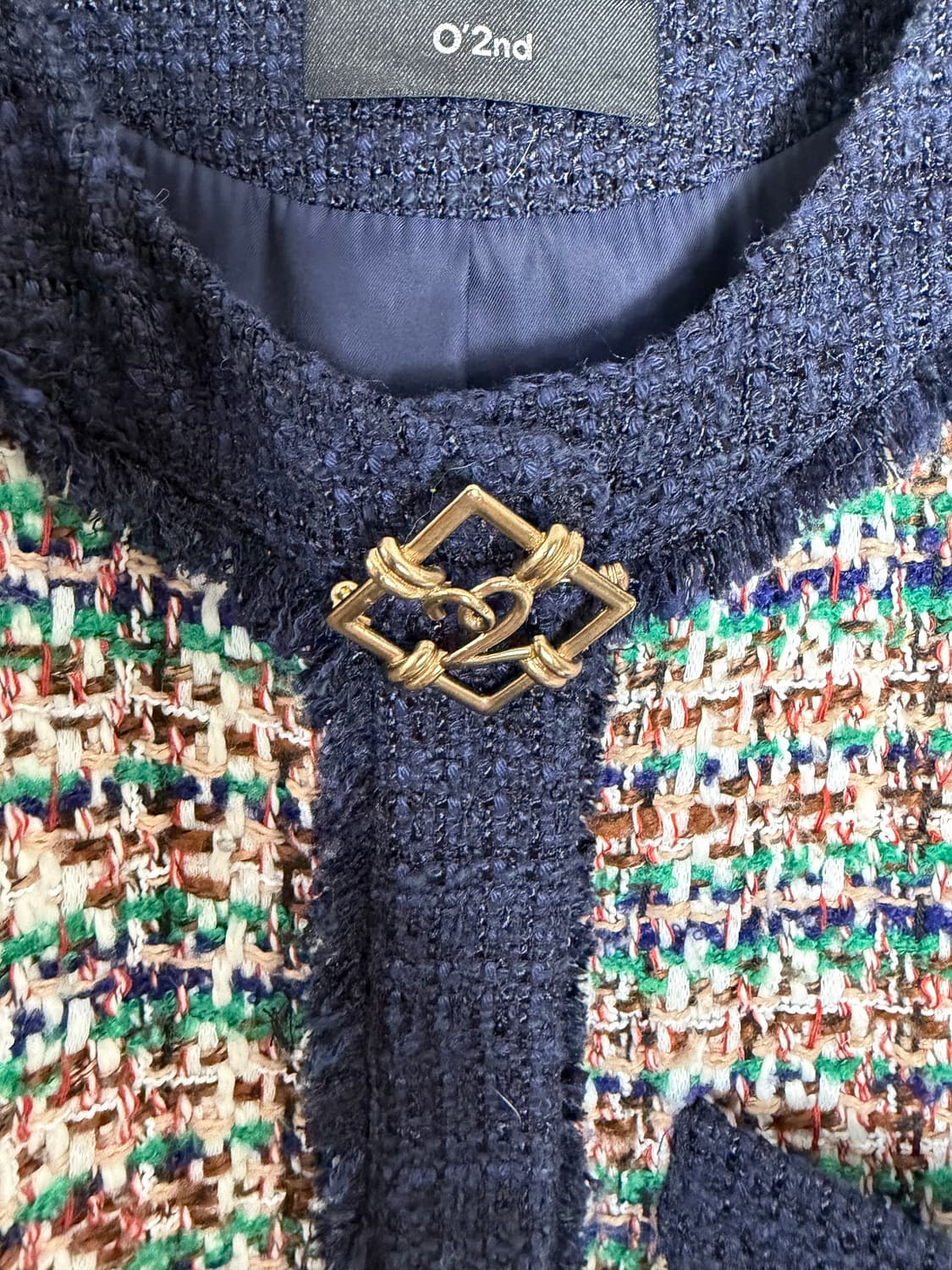 오즈세컨 트위드자켓 오즈세컨자켓 조끼 베스트 한섬 상품이미지3