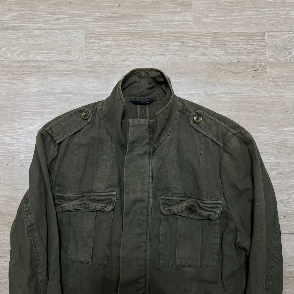 헤지스 빈티지 포켓 M65 야상자켓 [카키] L/100 상품이미지2