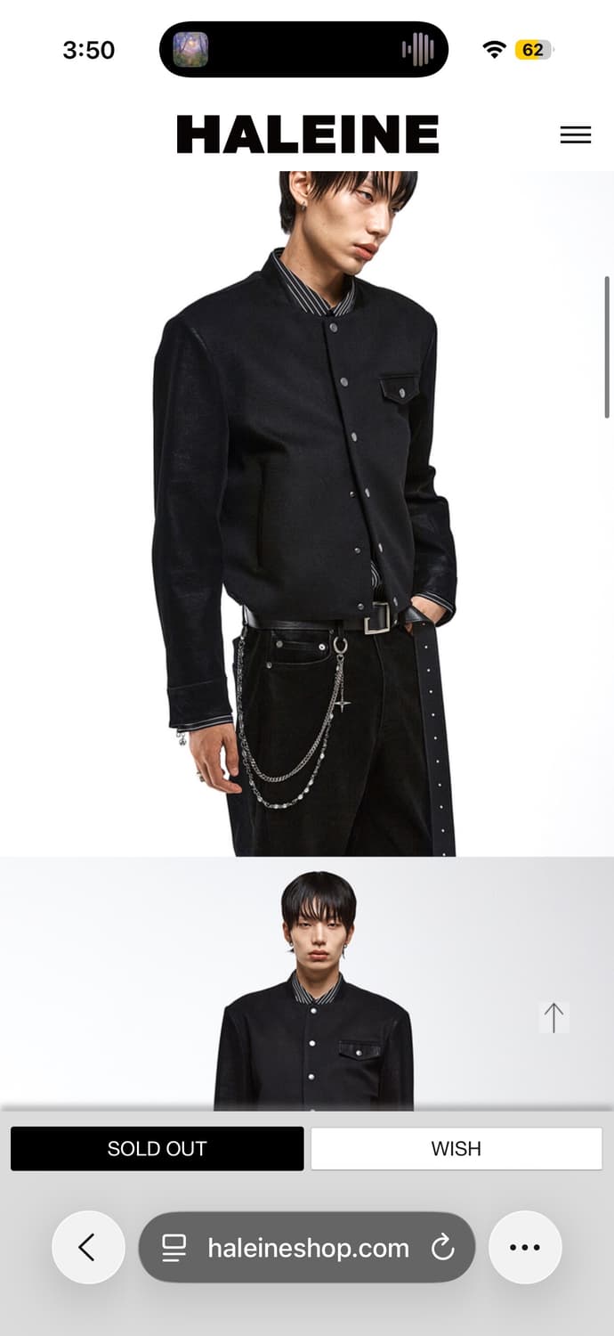 알렌느 블랙 가죽 벨트 상품이미지3