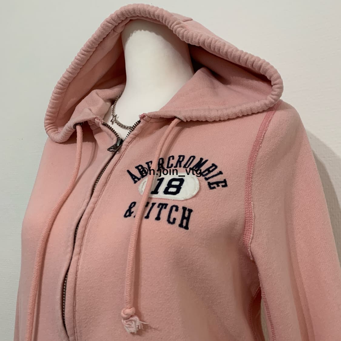 아베크롬비 핑크 후드집업 상품이미지2