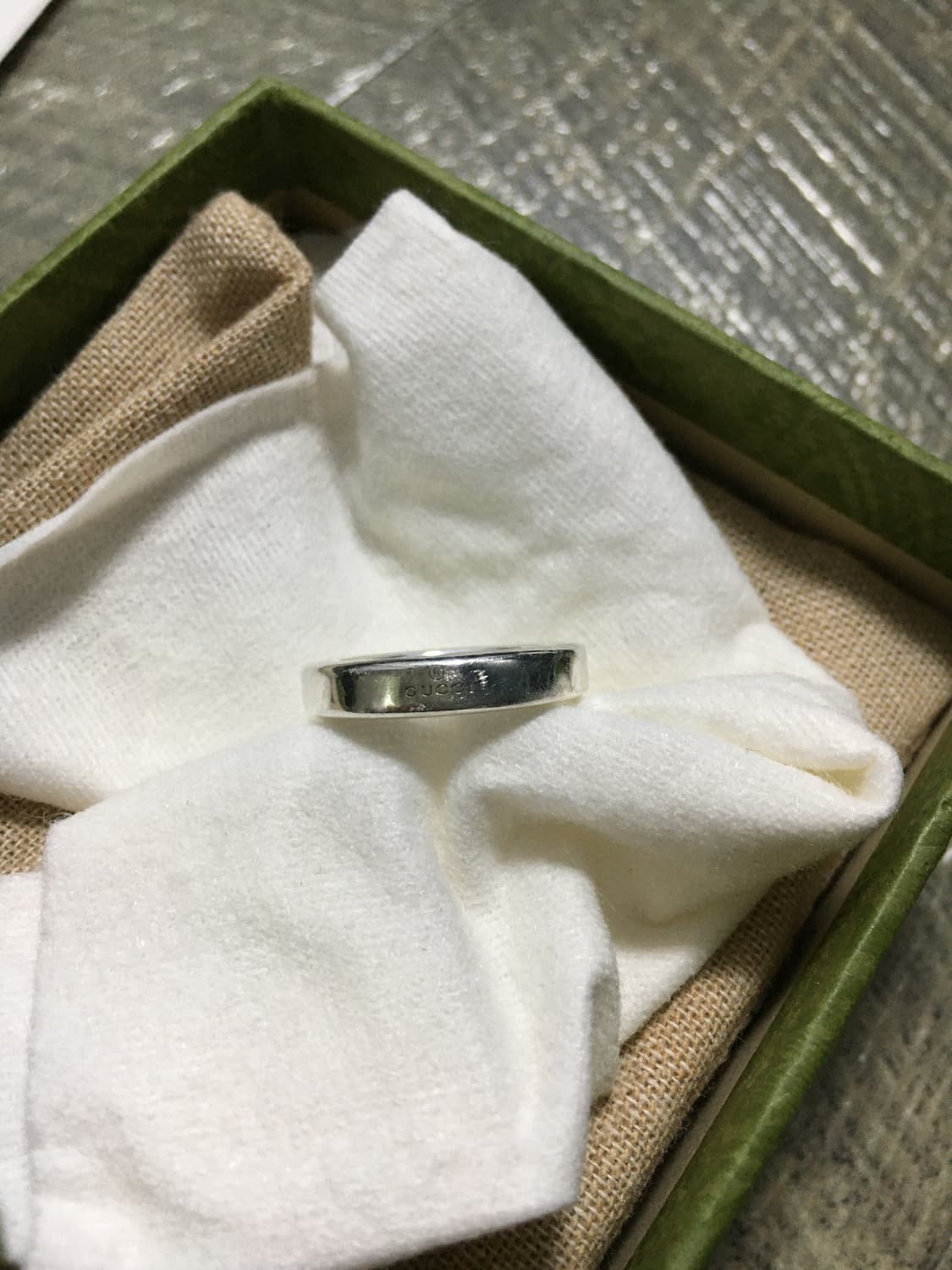 구찌 다이애그널 인터로킹 G 씬 반지13호 상품이미지6