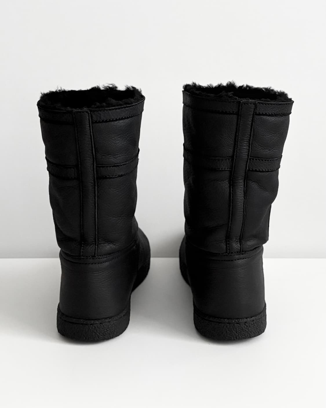 Chanel 샤넬 CC 로고 어그 롱부츠 36 블랙 상품이미지6