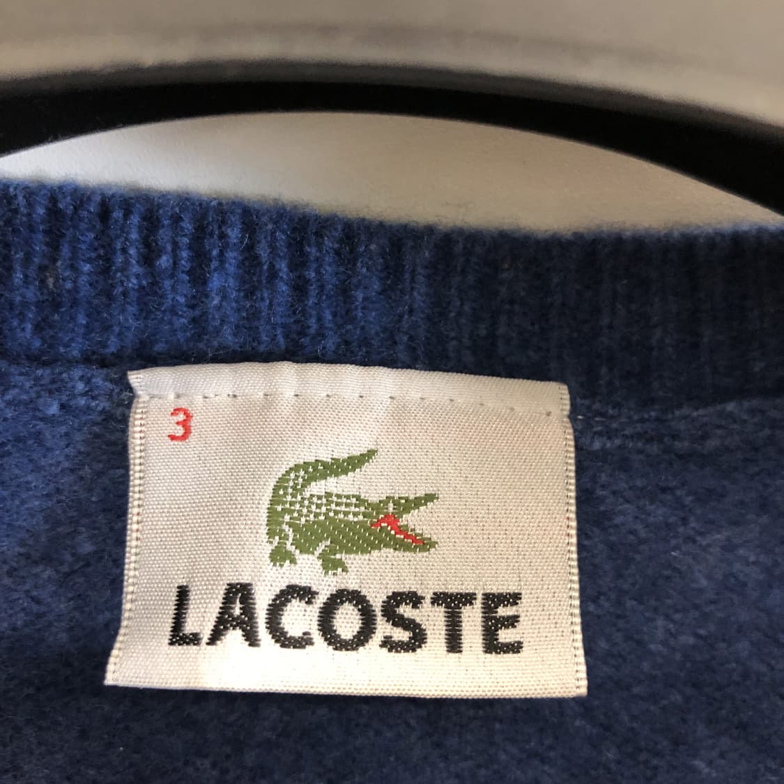 라코스테 JPN 울 100% 블루니트 여성 66  상품이미지5