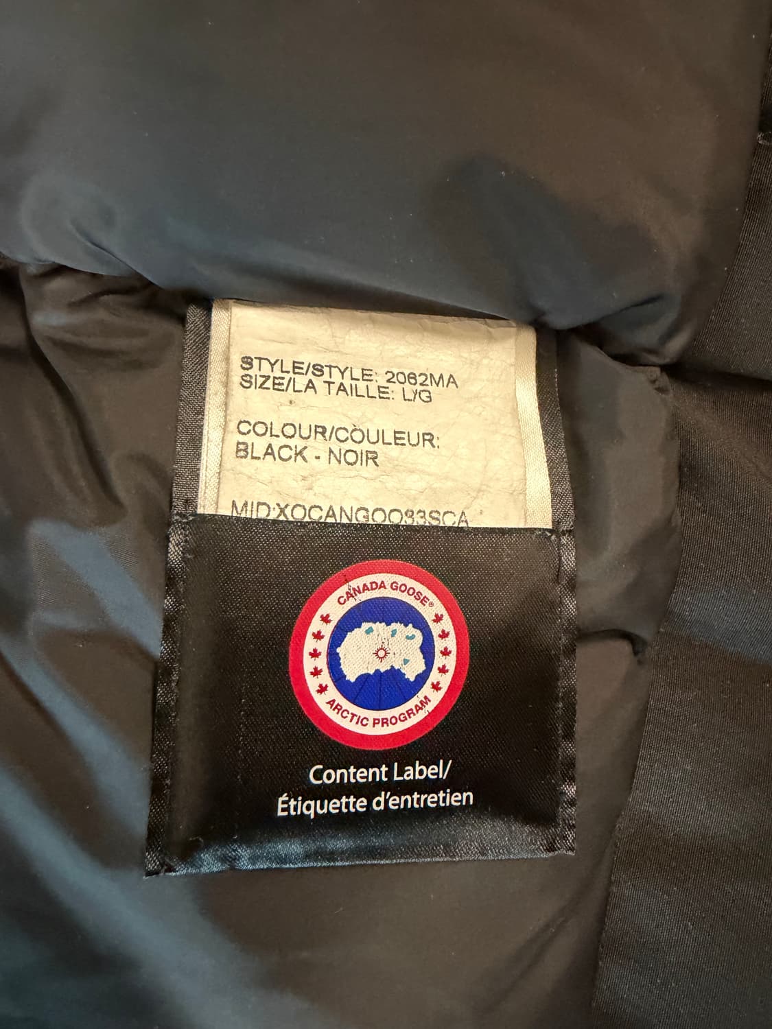 캐나다구스 랭포드 블랙 퓨전L 판매합니다. 상품이미지5