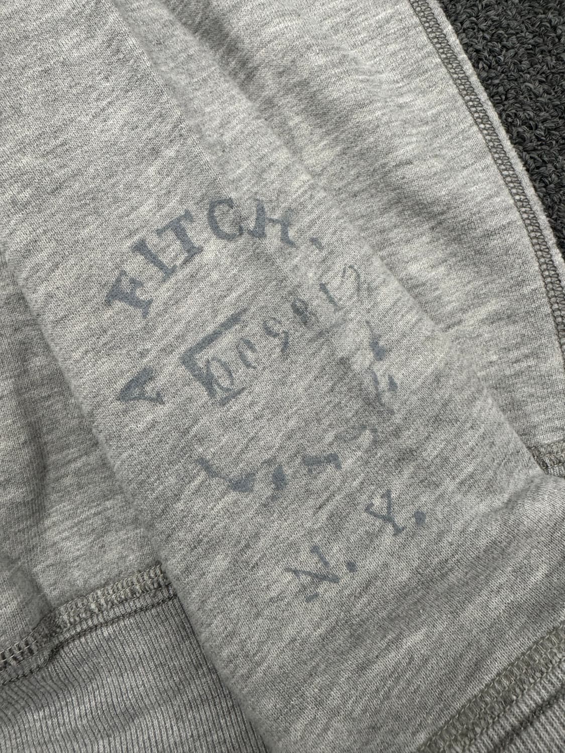 S)아베크롬비 빈티지 프린팅 그레이 여성 후드티 상품이미지3