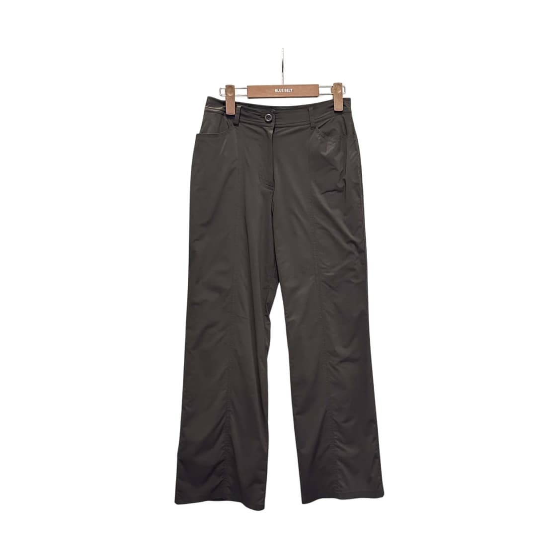 까스텔바작 스포츠 나일론 팬츠 기모안감 백 레터링 디테일 브라운 상품이미지1