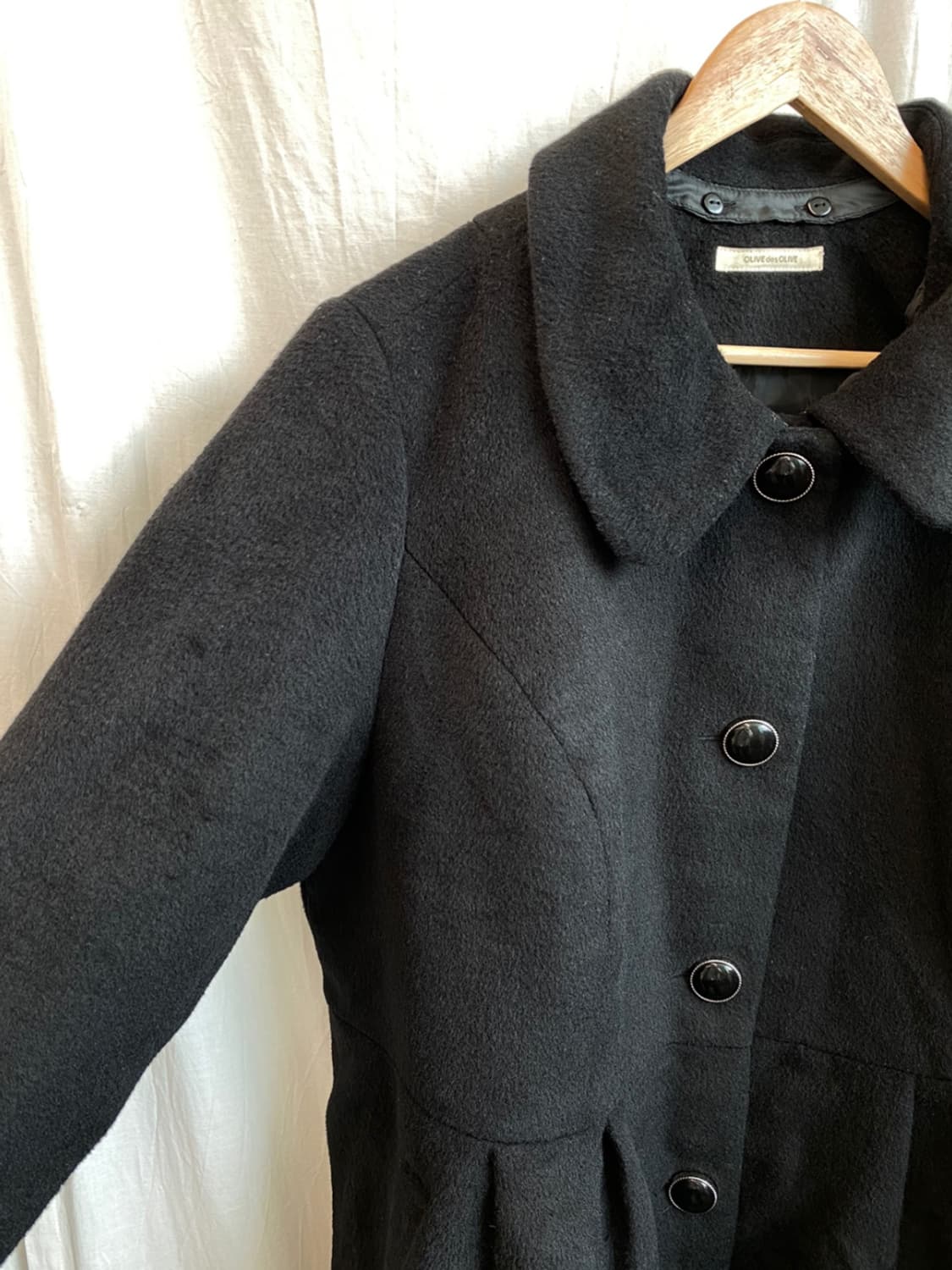 OLIVE DES OLIVE 블랙카라코트(XL) 상품이미지7