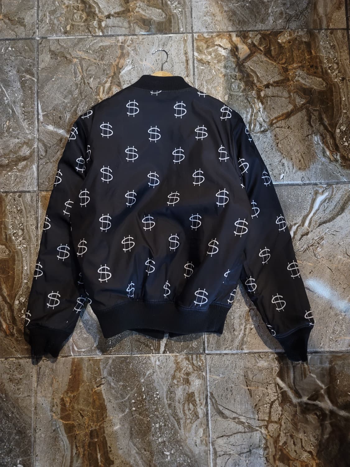 스투시 블랙 달러 패턴 리버시블 봄버 자켓 상품이미지3