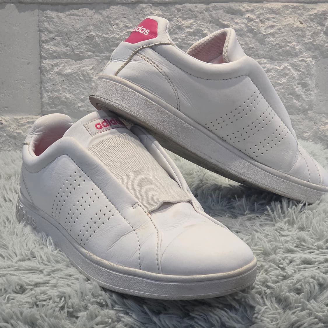 4a-2:아디다스 어드밴티지 클린 화이트 핑크(240) 상품이미지4