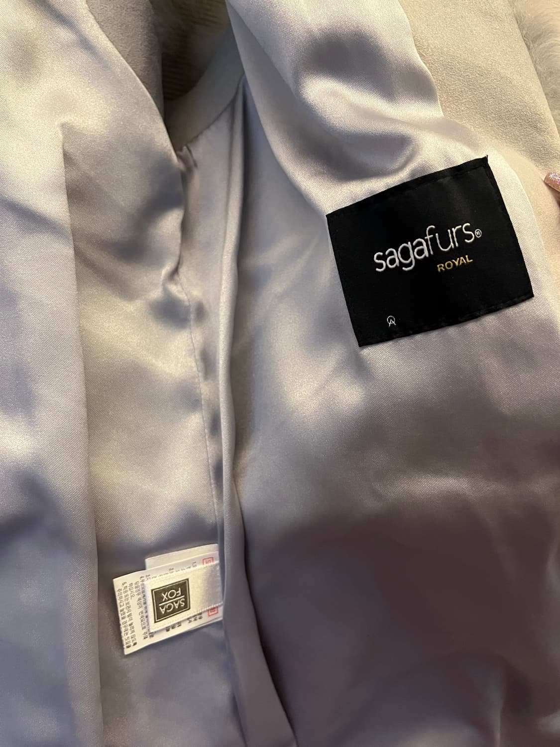 사가폭스 실버화이트 로얄등급 7단 최상급 상품이미지8