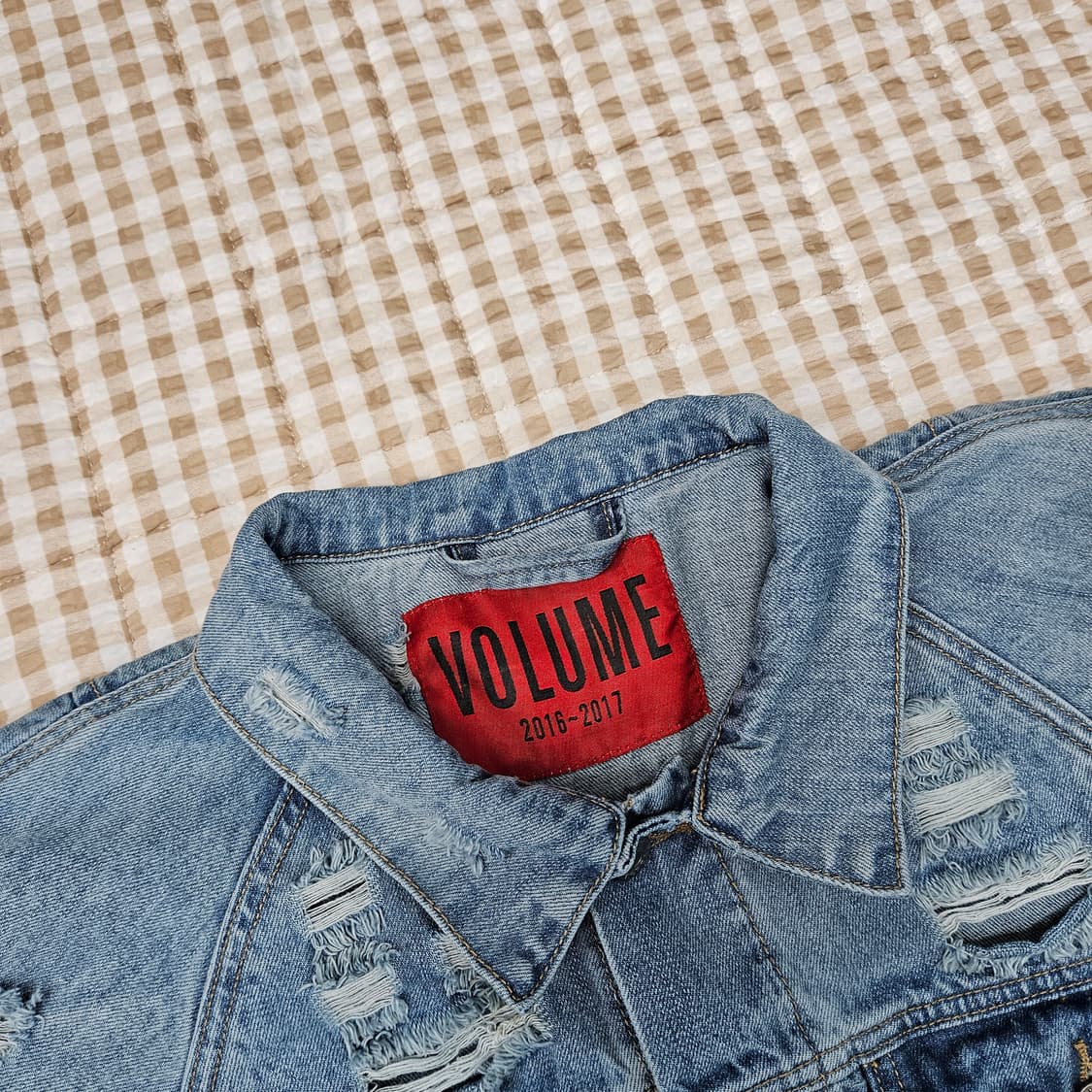 드레스볼륨 오버핏 짖청 데님 자켓 남자100~105 상품이미지2