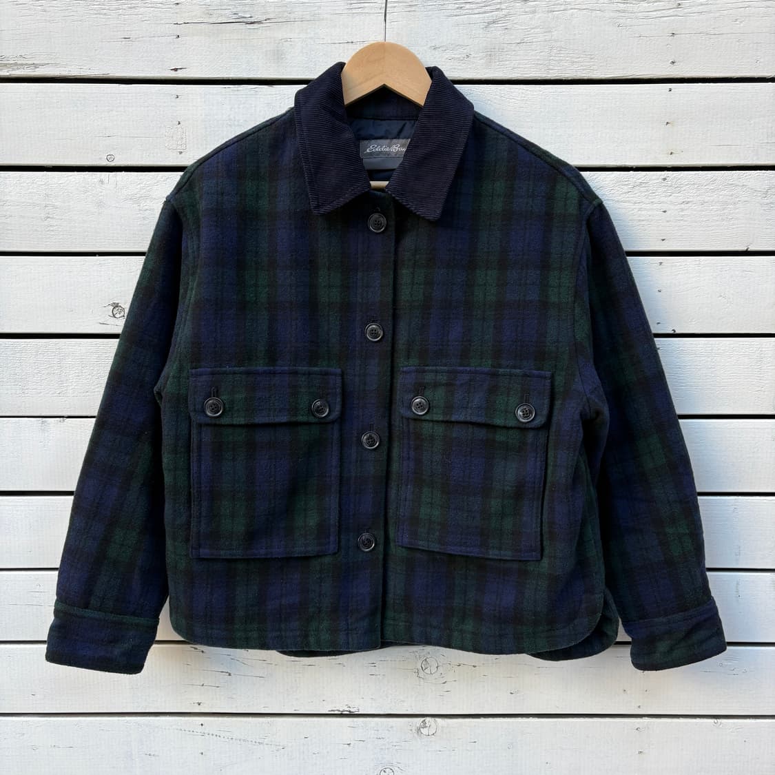 Eddie Bauer 에디바우어 블랙와치 울 자켓 상품이미지1