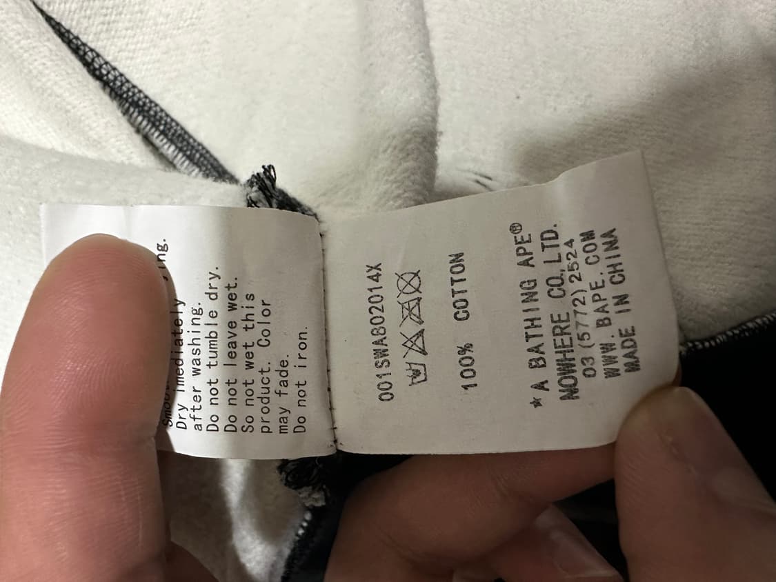 Bape 베이프 샤크 블랙 카모 후드집업 M-L 상품이미지4