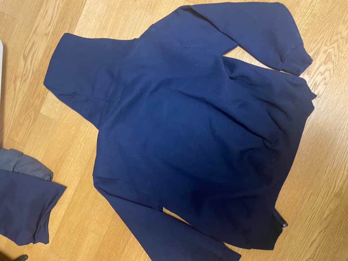 90s 러셀 에슬레틱 후드집업 네이비 상품이미지2