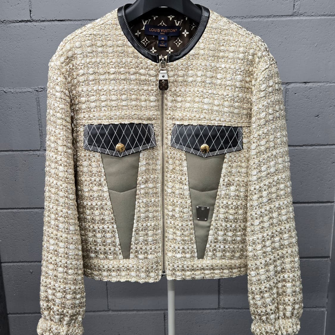 백화점판 / 루이비통 LV 모노그램 루렉스 트위드 프릴 슬리브 자켓 36 상품이미지2