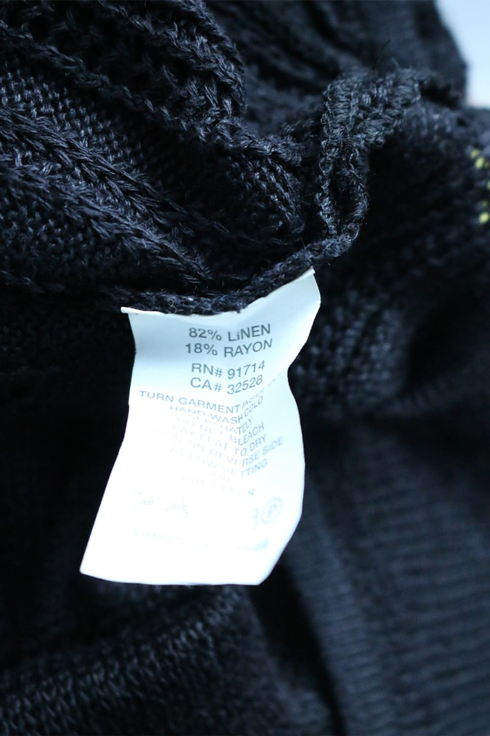 아르마니 익스체인지 블랙 브이넥 니트 탑 상품이미지10