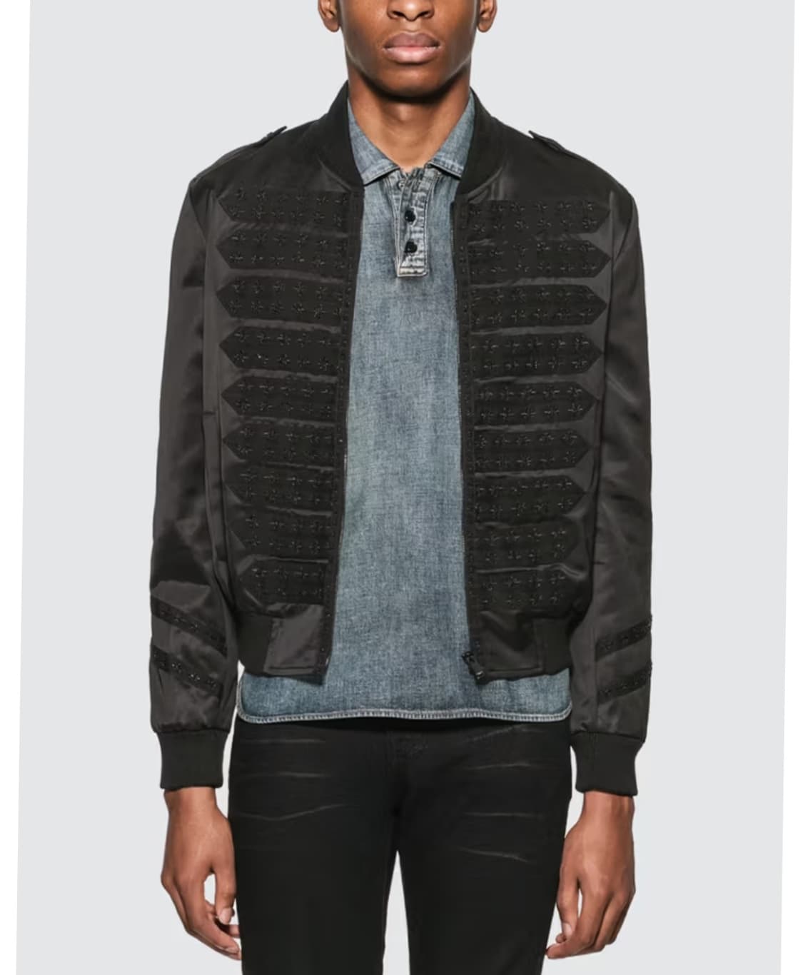 생로랑 오피서 새틴 봄버 m 상품이미지1