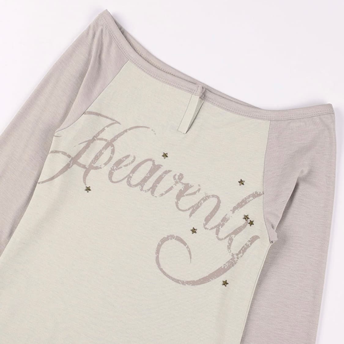 팬시클럽 헤븐리 오프숄더 롱슬리브 베이지 상품이미지5