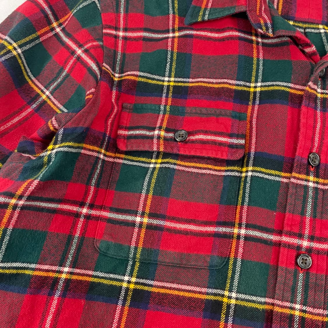 폴로 엘보우 디테일 체크 플란넬 셔츠 (100) 상품이미지5