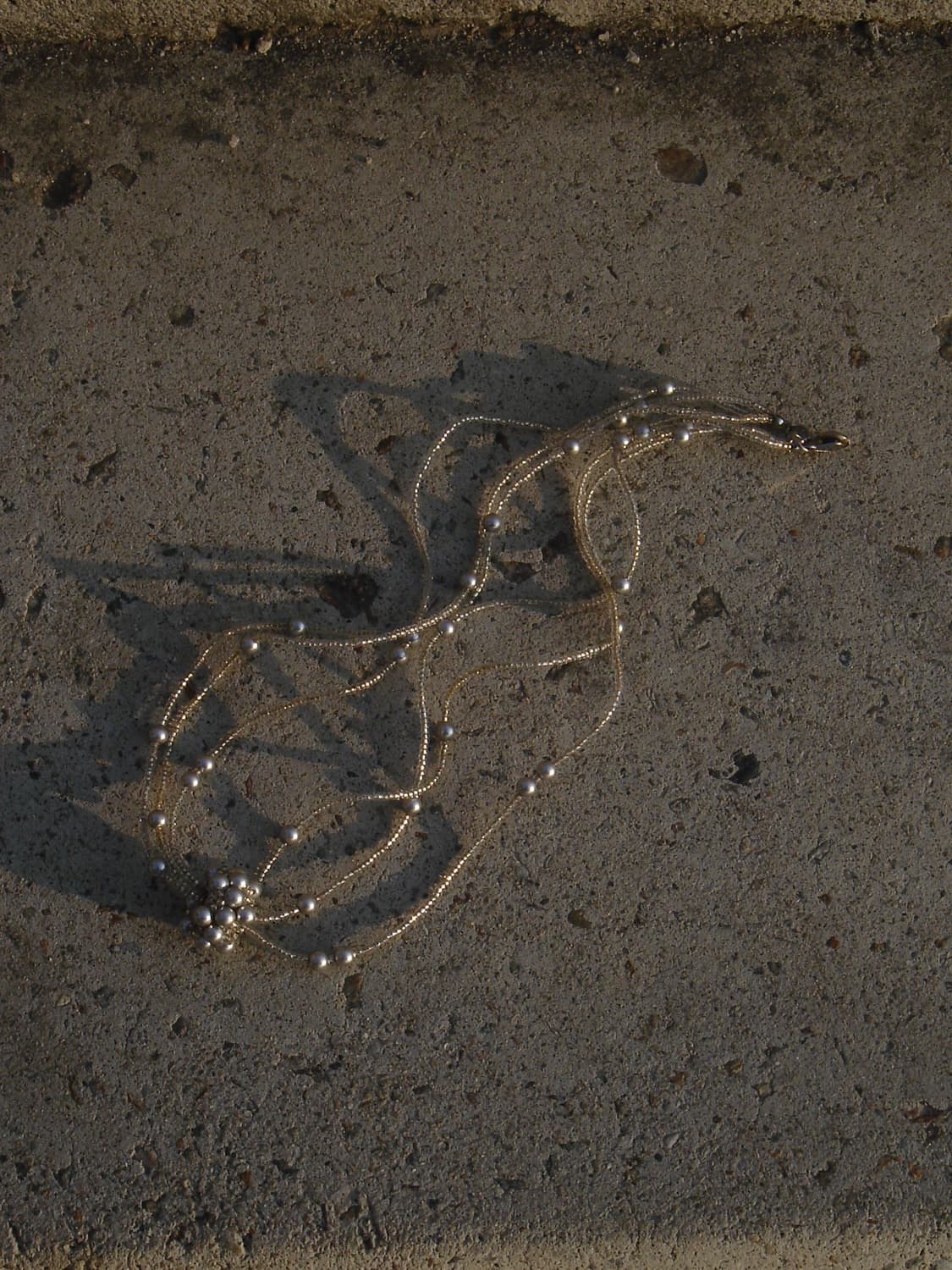 Twinkling Silver Beaded Necklace 상품이미지2