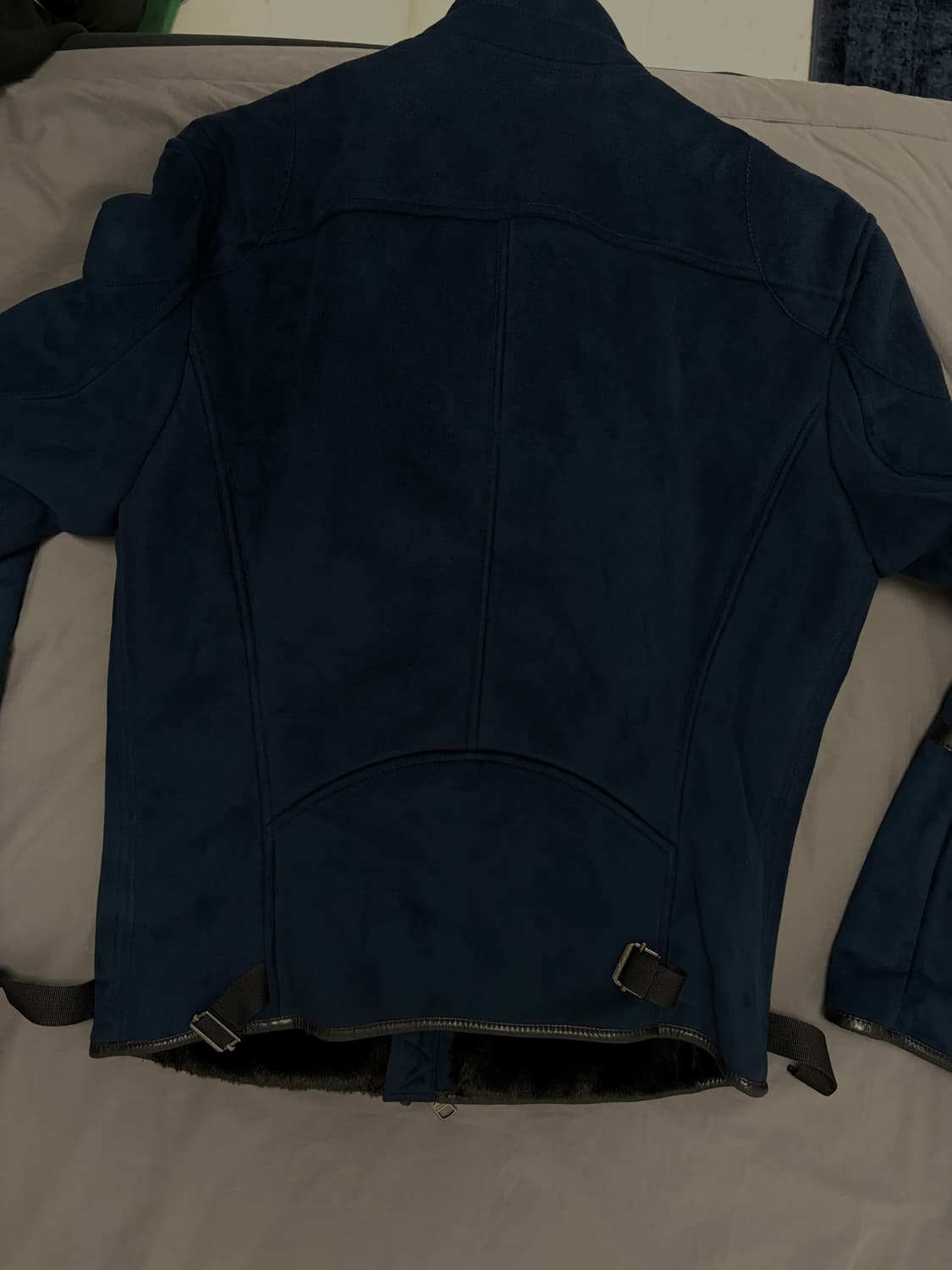 아르마니 스웨이드 블루종 자켓(M) 상품이미지2