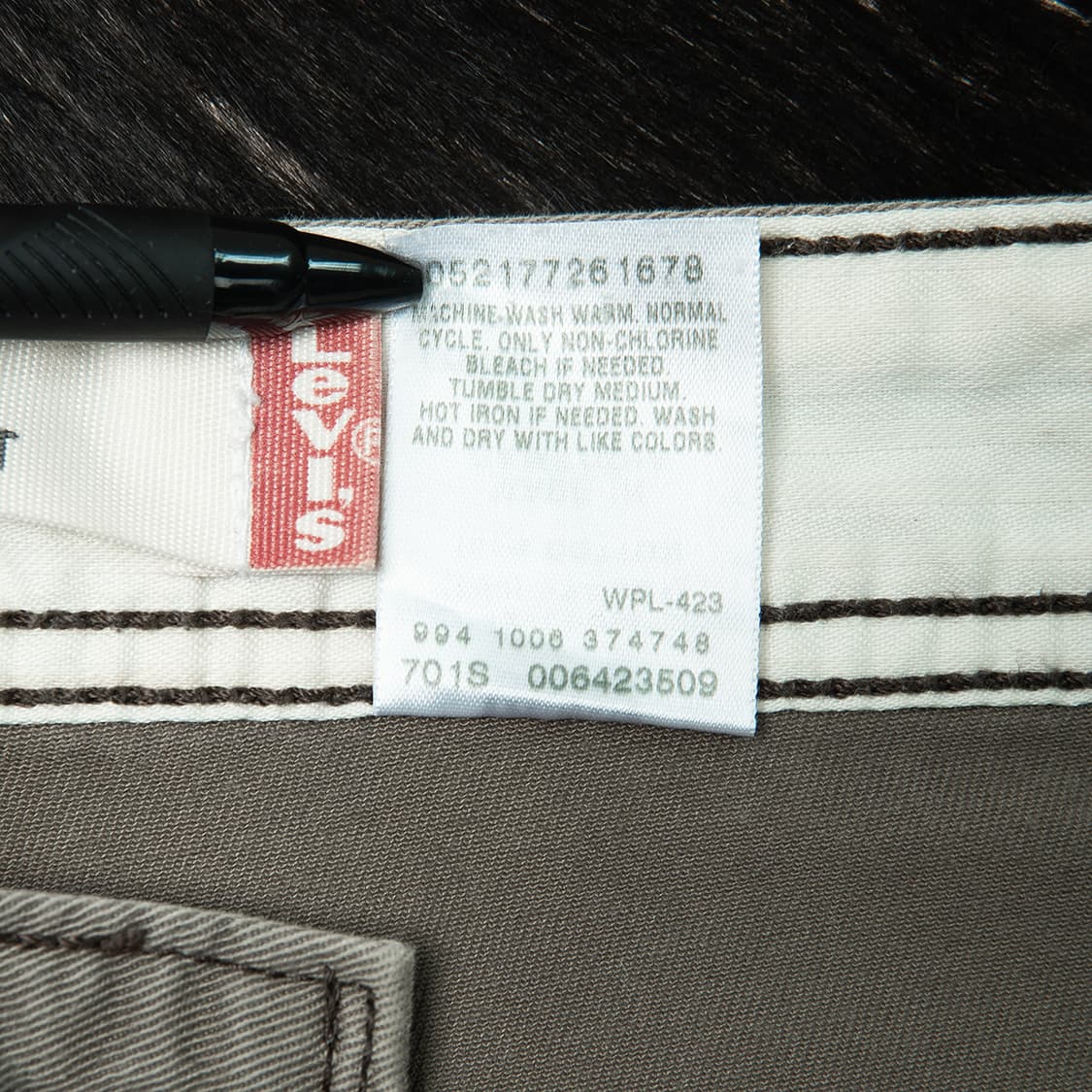 [32] 00s 리바이스 워크웨어 카고팬츠 올리브 MB-1351  상품이미지10