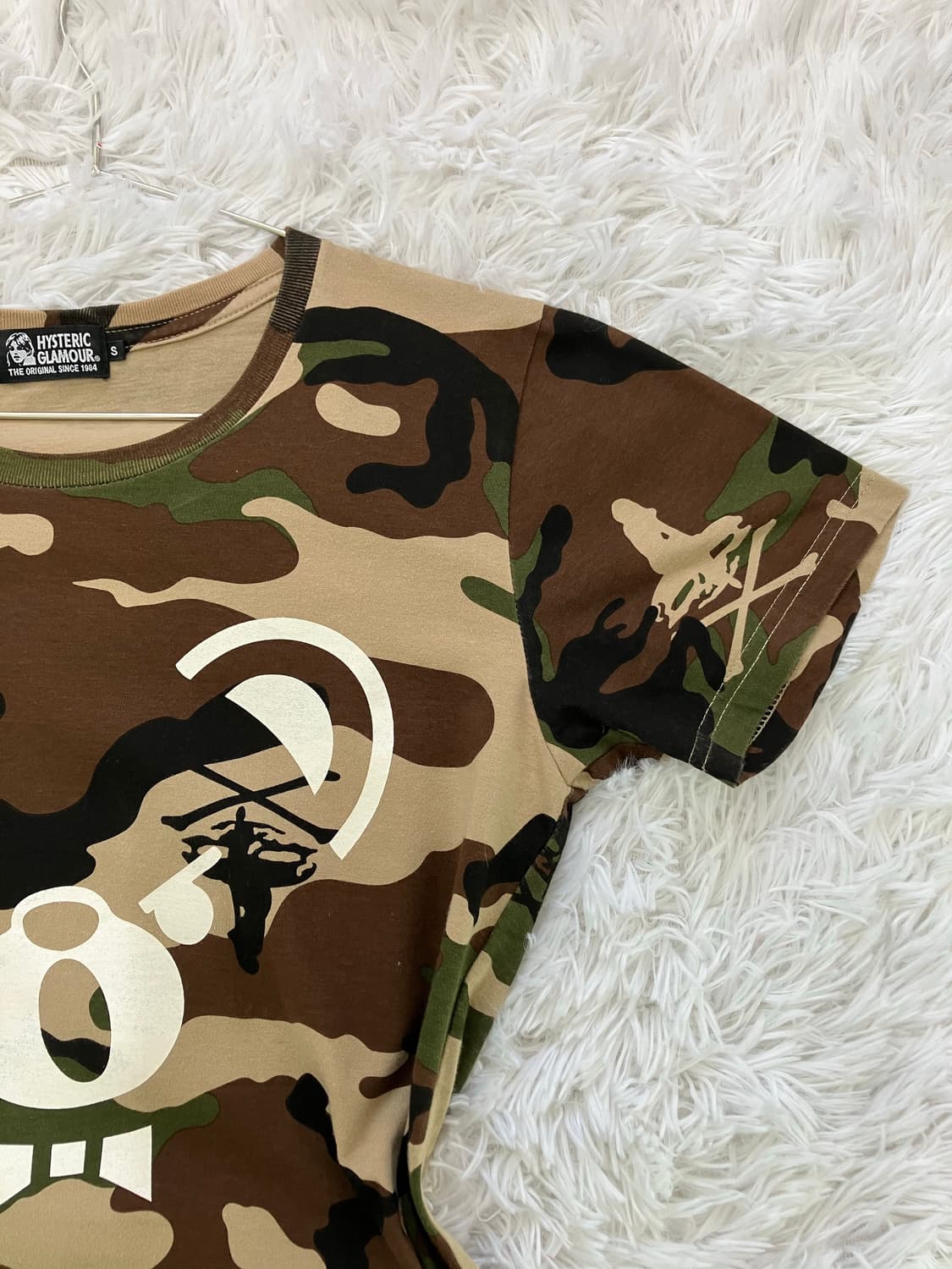 빈티지 히스테릭 글래머 밀리터리 퍽베어 반팔 1048 y2k 스트릿 갸루 상품이미지2
