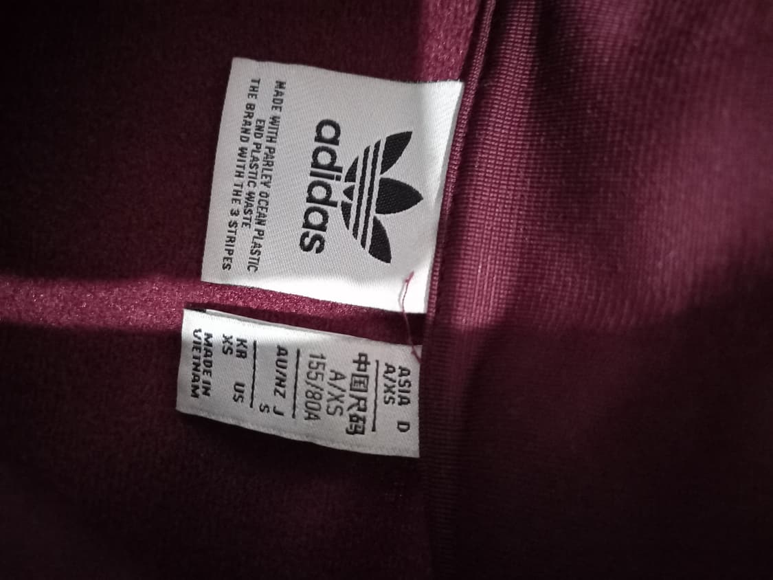 아디다스 파이어버드 버건디 트랙탑 저지 져지집업 80~85 상품이미지4