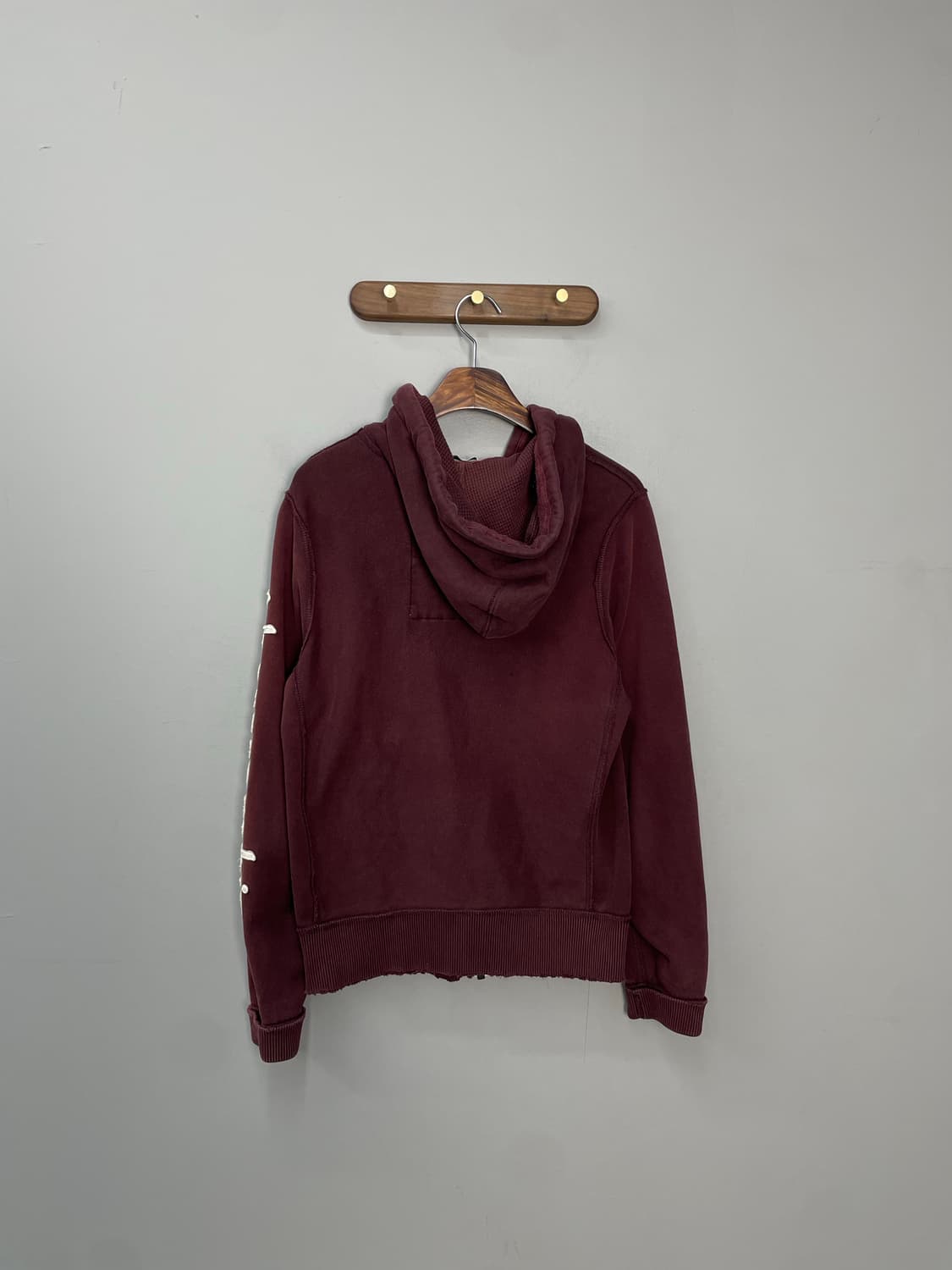 아베크롬비 순록로고 버건디 후드집업 H1668 상품이미지5