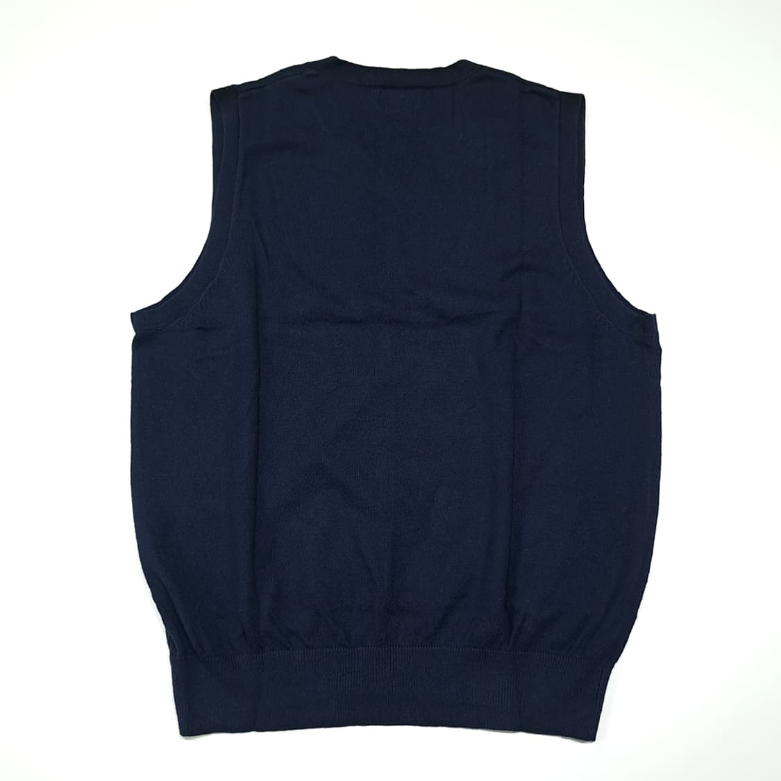 CL429 M 엘엘빈 00s 코튼캐시미어 V넥 네이비 조끼 니트베스트 상품이미지5