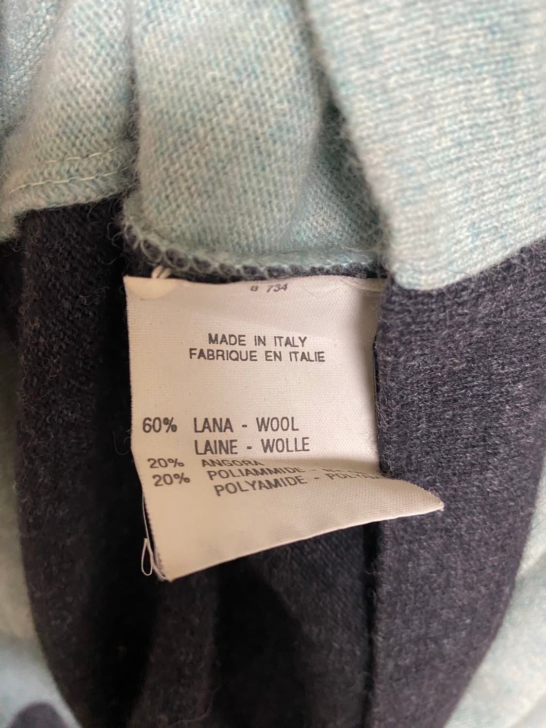 울 앙고라 혼방 타이거 그라데이션 오버핏 니트 상품이미지4