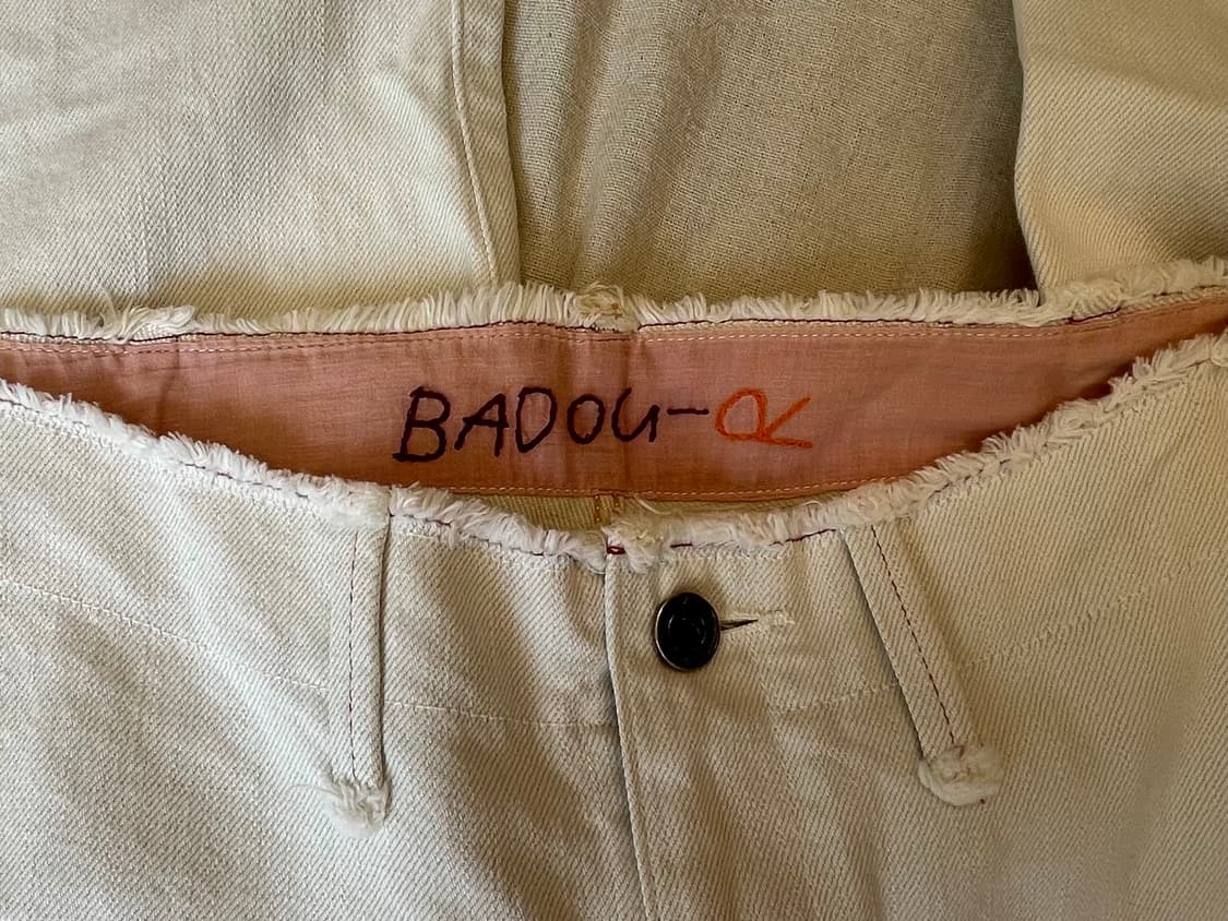 희귀 (Badou-R)45RPm컷오프화이트데님 상품이미지6