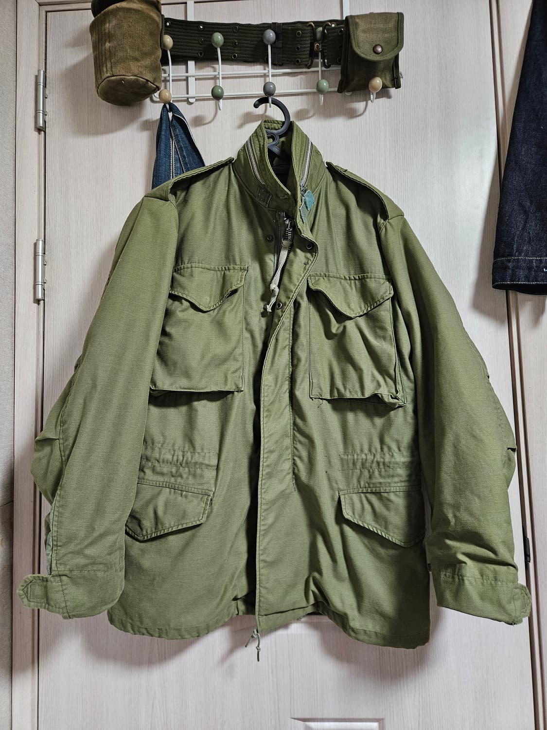 60s m65 미군 필드자켓 회색안감 s/r 2세대 상품이미지1