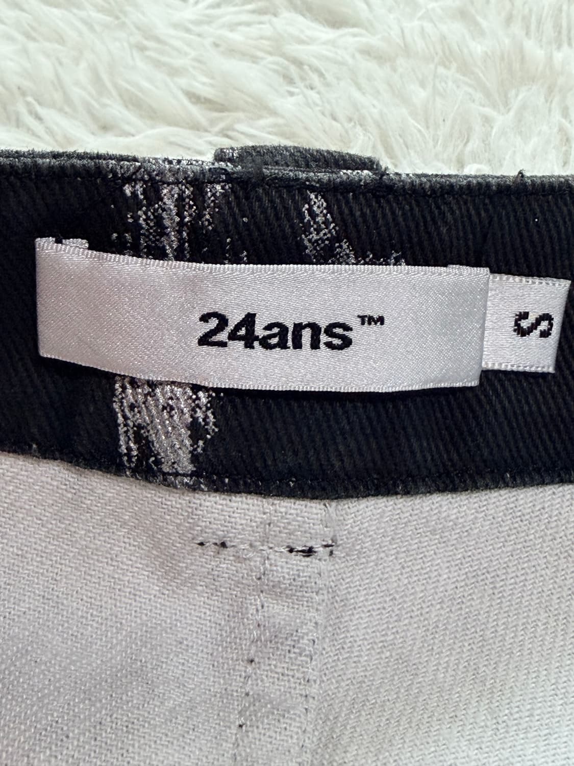 24ans 카모플라주 스터드 포인트 와이드 데님 쇼츠 (S사이즈) 상품이미지4