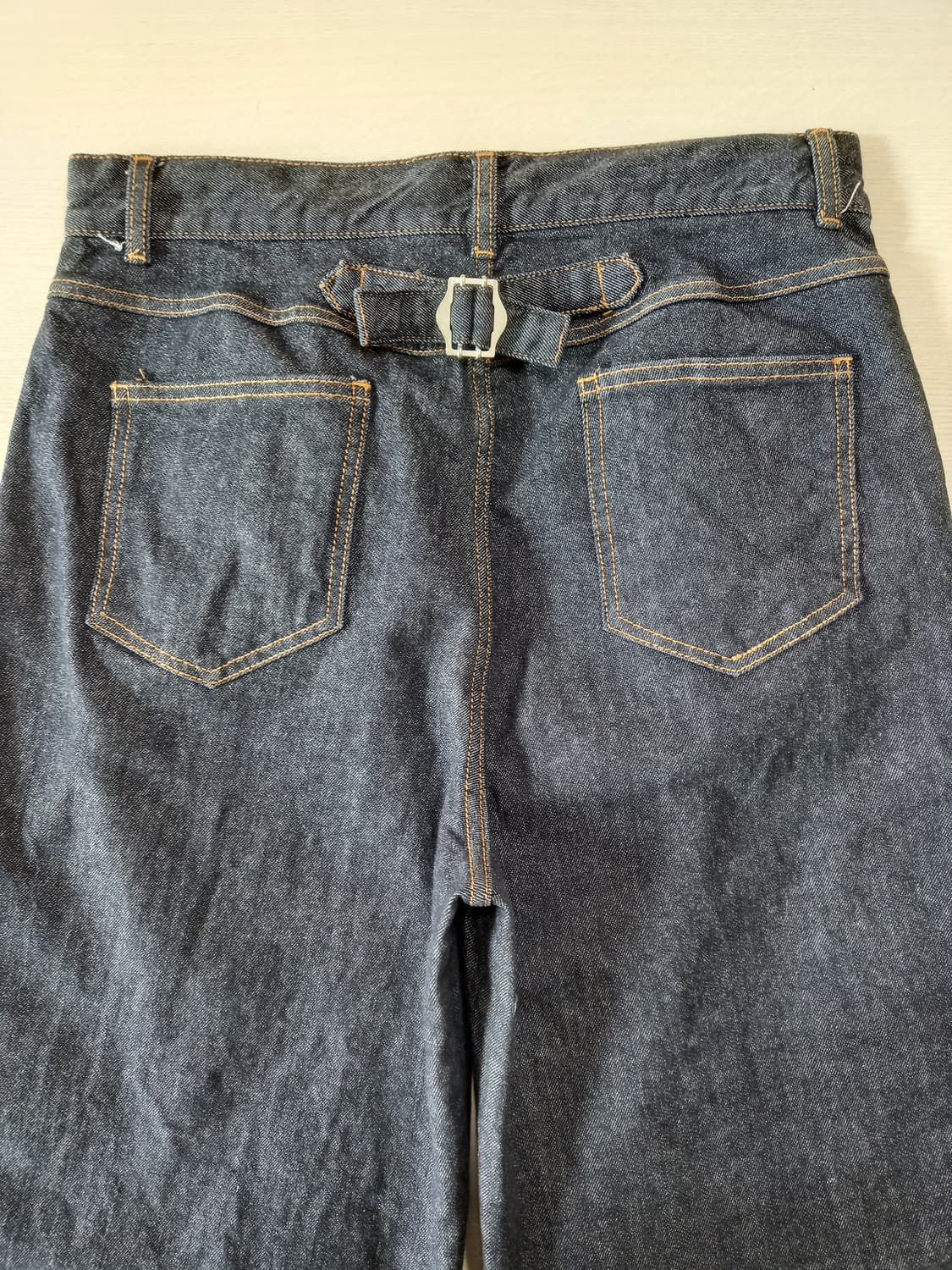 32 LEARVE Kor 하이웨이스트 스판 와이드진 진청 32-303 상품이미지4