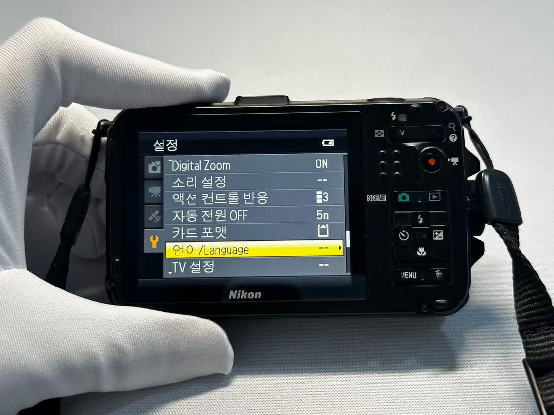 (A급)니콘 쿨픽스 aw100 카모 디카가 상품이미지7