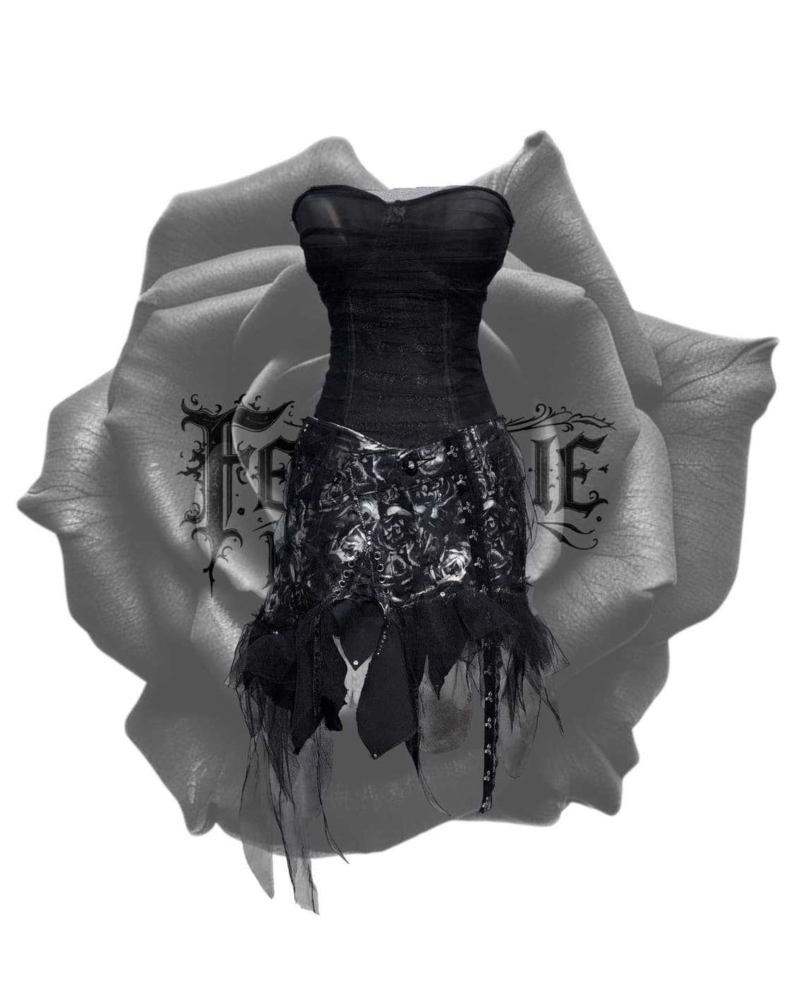 FEELBLUE REWORK 022 – Black Eden Corset 상품이미지9
