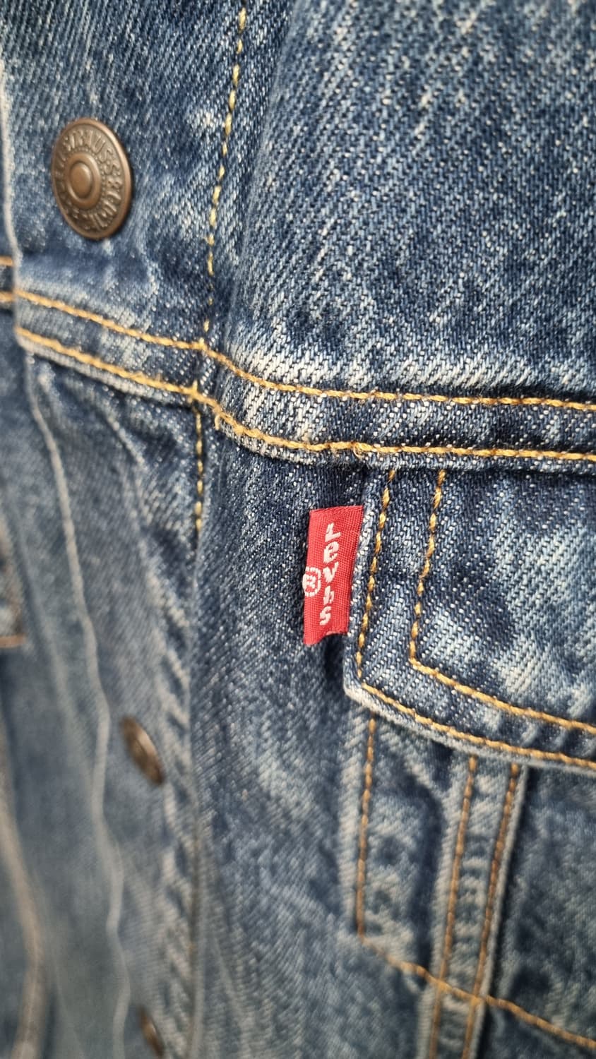 남성 쉐르파 청자켓(리바이스 제품) 105적당(L)  5번내외착용 상품이미지2