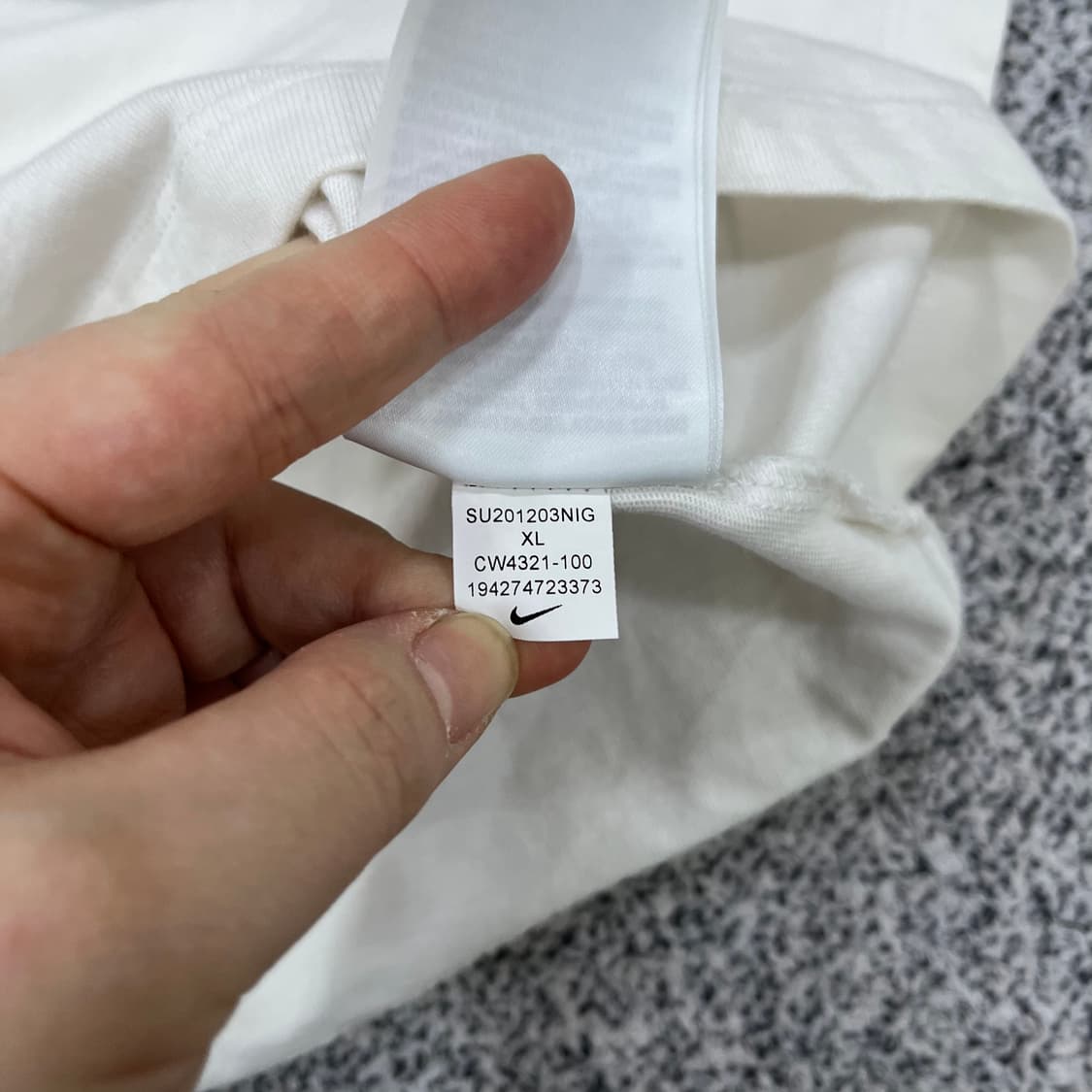 XL 나이키 여성 더블 스우시 반팔티 0410M 상품이미지4